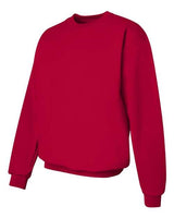 Hanes F260 Adult Ultimate Cotton 90/10 Fleece Crew #color_DEEP RED