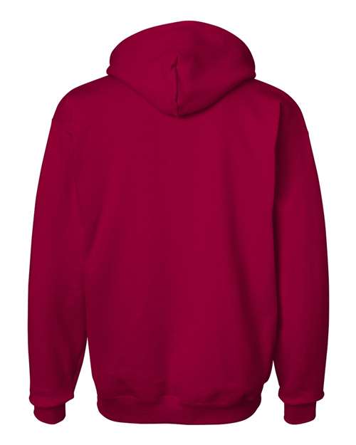 Hanes F170 Adult Ultimate Cotton 90/10 Pullover Hooded Sweatshirt #color_DEEP RED