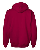 Hanes F170 Adult Ultimate Cotton 90/10 Pullover Hooded Sweatshirt #color_DEEP RED