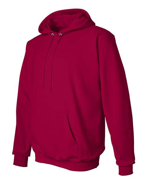 Hanes F170 Adult Ultimate Cotton 90/10 Pullover Hooded Sweatshirt #color_DEEP RED