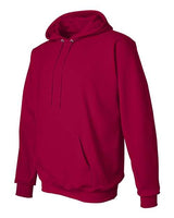 Hanes F170 Adult Ultimate Cotton 90/10 Pullover Hooded Sweatshirt #color_DEEP RED