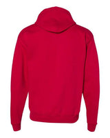 Hanes P180 Adult EcoSmart 50/50 Full-Zip Hooded Sweatshirt #color_DEEP RED