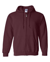 Gildan G186 Adult Heavy Blend 50/50 Full-Zip Hooded Sweatshirt #color_MAROON