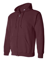 Gildan G186 Adult Heavy Blend 50/50 Full-Zip Hooded Sweatshirt #color_MAROON