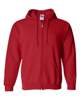Gildan G186 Adult Heavy Blend 50/50 Full-Zip Hooded Sweatshirt #color_RED