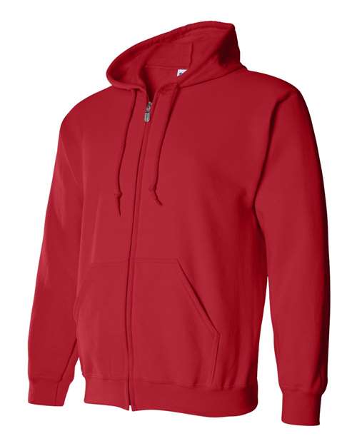 Gildan G186 Adult Heavy Blend 50/50 Full-Zip Hooded Sweatshirt #color_RED