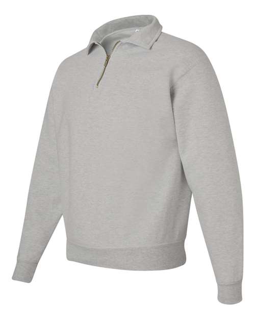 Jerzees 4528 Adult Super Sweats NuBlend Fleece Quarter-Zip Pullover #color_OXFORD