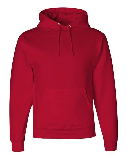 Jerzees 4997 Adult Super Sweats NuBlend Fleece Pullover Hooded Sweatshirt #color_TRUE RED