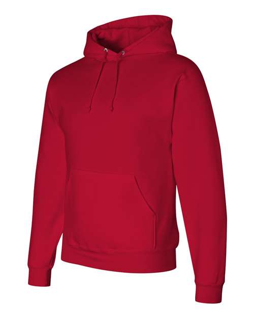 Jerzees 4997 Adult Super Sweats NuBlend Fleece Pullover Hooded Sweatshirt #color_TRUE RED