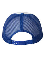 Valucap VC700 Foam Mesh-Back Trucker Cap #color_White/ Royal