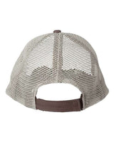 Valucap AH80 Bio-Washed Trucker Cap #color_Brown/ Khaki