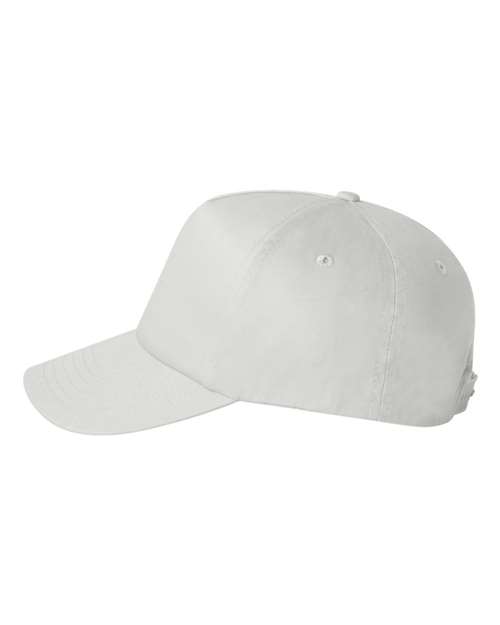 Valucap 8869 Five-Panel Twill Cap #color_White