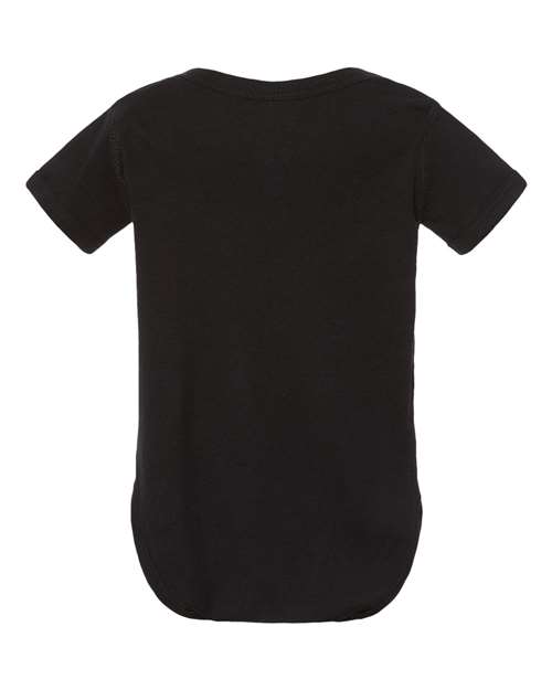 Rabbit Skins 4400 Infant Baby Rib Bodysuit #color_BLACK