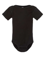 Rabbit Skins 4400 Infant Baby Rib Bodysuit #color_BLACK