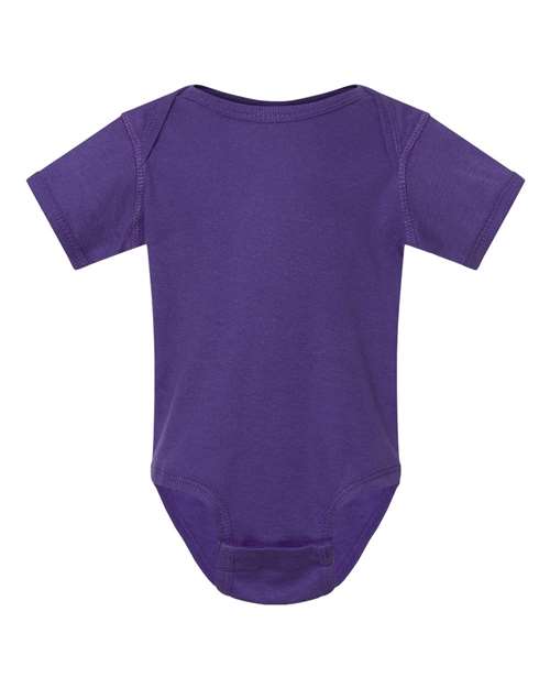 Rabbit Skins 4400 Infant Baby Rib Bodysuit #color_PURPLE