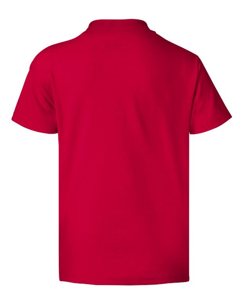 Hanes 5370 Youth 50/50 T-Shirt #color_DEEP RED