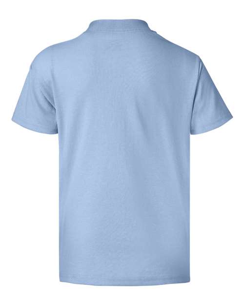 Hanes 5370 Youth 50/50 T-Shirt #color_LIGHT BLUE