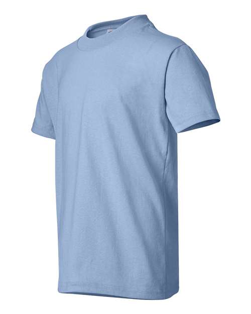 Hanes 5370 Youth 50/50 T-Shirt #color_LIGHT BLUE