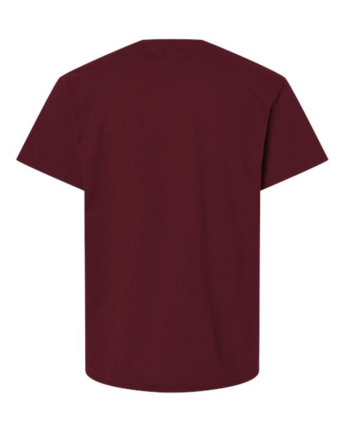 Gildan G800B Youth 50/50 T-Shirt #color_MAROON
