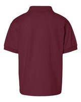 Gildan G880B Youth 50/50 Jersey Polo #color_MAROON