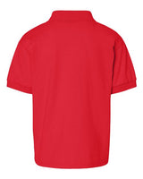Gildan G880B Youth 50/50 Jersey Polo #color_RED