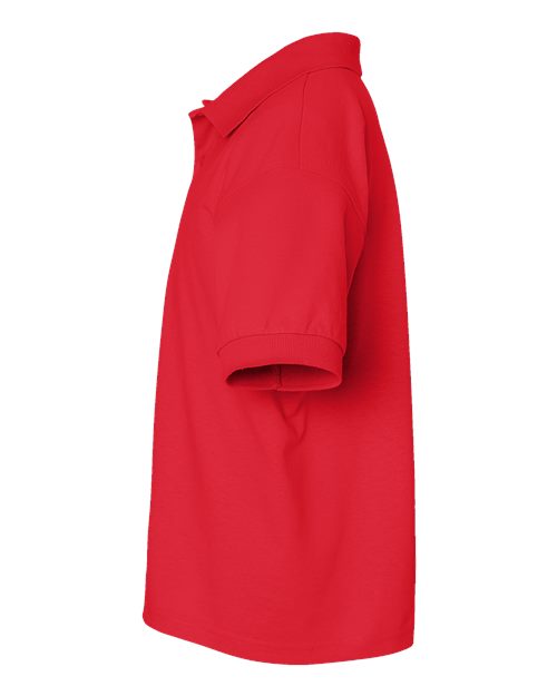 Gildan G880B Youth 50/50 Jersey Polo #color_RED