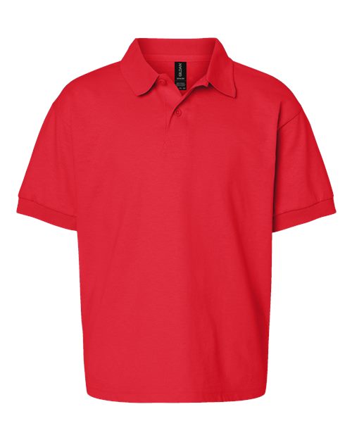 Gildan G880B Youth 50/50 Jersey Polo #color_RED