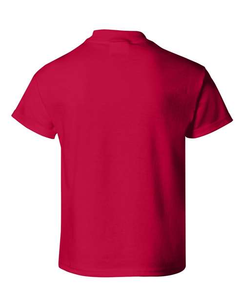 Hanes 5480 Youth Comfortsoft Cotton T-Shirt #color_DEEP RED