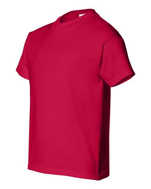 Hanes 5480 Youth Comfortsoft Cotton T-Shirt #color_DEEP RED