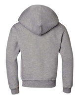 Jerzees 996Y Youth NuBlend Fleece Pullover Hooded Sweatshirt #color_OXFORD