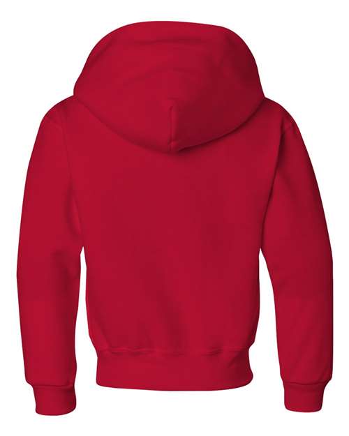 Jerzees 996Y Youth NuBlend Fleece Pullover Hooded Sweatshirt #color_TRUE RED