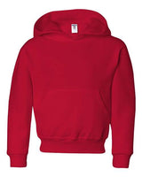 Jerzees 996Y Youth NuBlend Fleece Pullover Hooded Sweatshirt #color_TRUE RED
