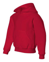 Jerzees 996Y Youth NuBlend Fleece Pullover Hooded Sweatshirt #color_TRUE RED