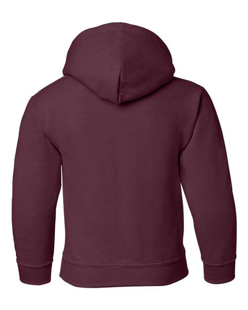 Gildan G185B Youth Heavy Blend 50/50 Hooded Sweatshirt #color_MAROON