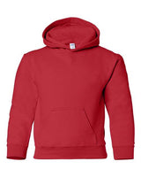 Gildan G185B Youth Heavy Blend 50/50 Hooded Sweatshirt #color_RED