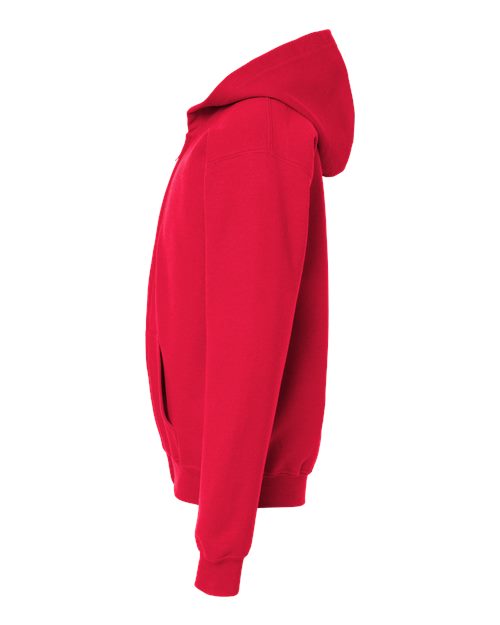 Gildan G186B Youth Heavy Blend 50/50 Full-Zip Hooded Sweatshirt #color_RED