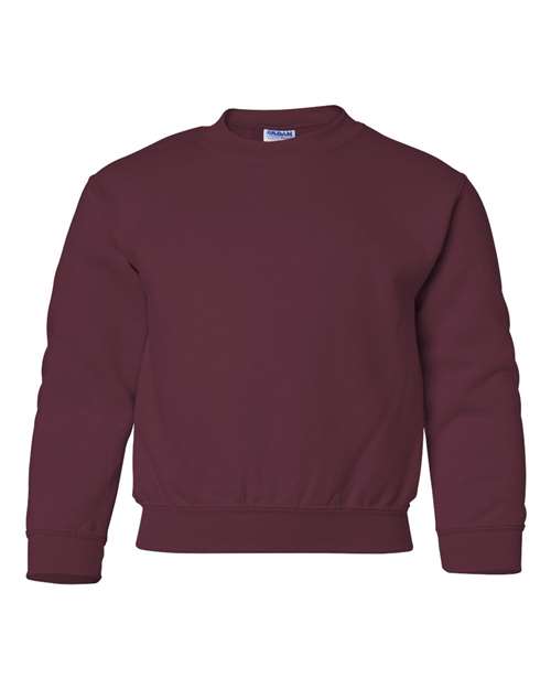 Gildan G180B Youth Heavy Blend 50/50 Fleece Crew #color_MAROON