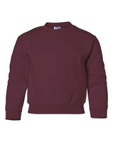 Gildan G180B Youth Heavy Blend 50/50 Fleece Crew #color_MAROON