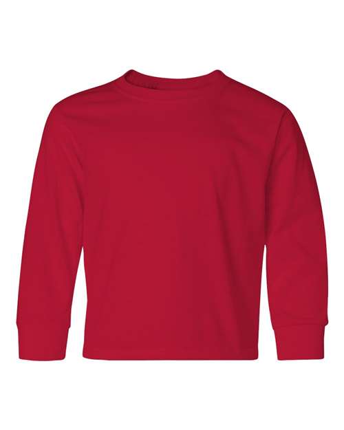 Jerzees 29BL Youth DRI-POWER ACTIVE Long-Sleeve T-Shirt #color_TRUE RED