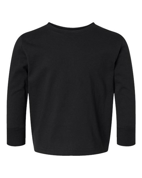 Rabbit Skins 3311 Toddler Long-Sleeve T-Shirt #color_BLACK