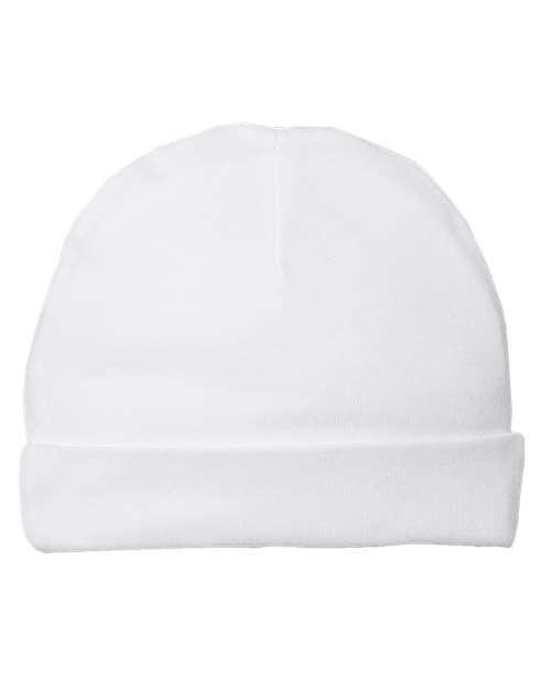 Rabbit Skins 4451 Infant Baby Rib Cap #color_WHITE