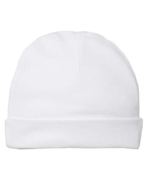 Rabbit Skins 4451 Infant Baby Rib Cap #color_WHITE