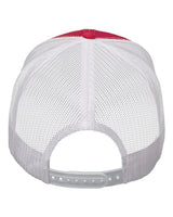 Valucap VC400 Mesh-Back Twill Trucker Cap #color_Red/ White