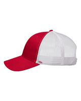 Valucap VC400 Mesh-Back Twill Trucker Cap #color_Red/ White