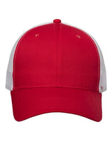 Valucap VC400 Mesh-Back Twill Trucker Cap #color_Red/ White