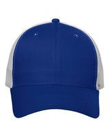 Valucap VC400 Mesh-Back Twill Trucker Cap #color_Royal/ White