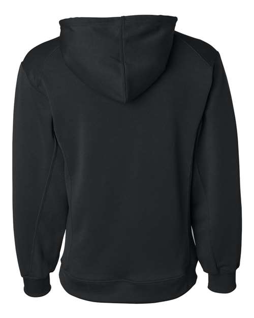 Badger 1454 Performance Fleece Hooded Sweatshirt #color_Black