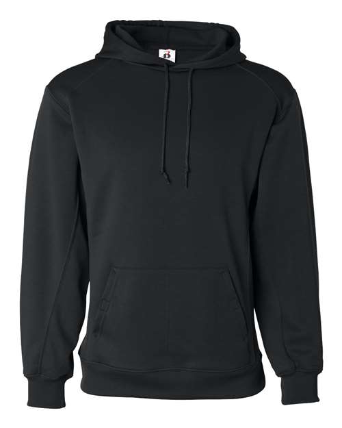 Badger 1454 Performance Fleece Hooded Sweatshirt #color_Black