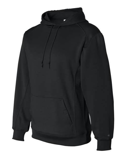 Badger 1454 Performance Fleece Hooded Sweatshirt #color_Black