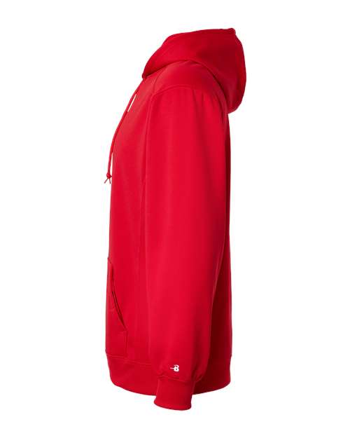 Badger 1454 Performance Fleece Hooded Sweatshirt #color_Red